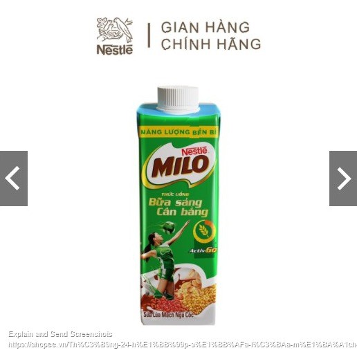 [Q.3] QUẬN 3 [HỎA TỐC] THÙNG 24 HỘP SỮA NẮP VẶN NGŨ CỐC NESTLÉ MILO TEEN PROTEIN CANXI 200 ML/HỘP (NẮP XANH DƯƠNG)