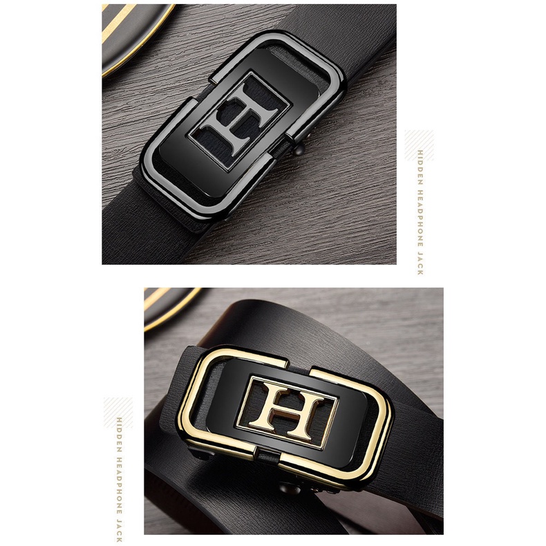 Thắt Lưng Nam Da Bò Cao Cấp Emrenew Polo 2 Lớp Full hộp Đựng