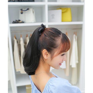 [ SẴN] - Tóc buộc giả cụp đuôi Hàn Quốc chấm vai 35cm