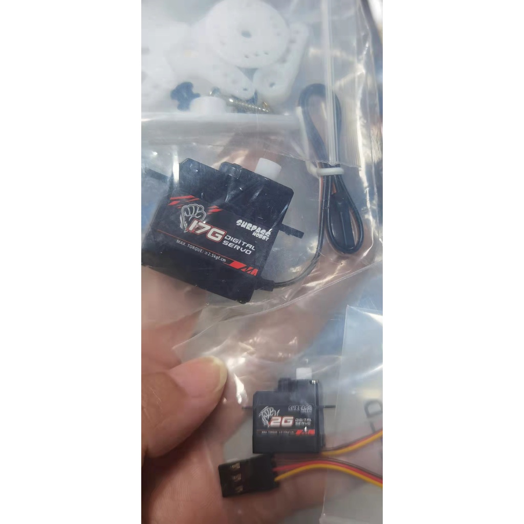 Động Cơ Servo Kỹ Thuật Số 2g 3.7g 4.3g 6g 8g Bằng Nhựa Cho Máy Bay Điều Khiển Từ Xa 1 / 24