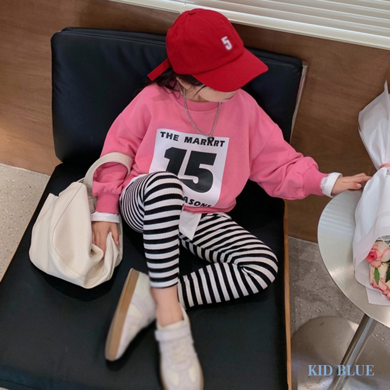 Quần Dài Thể Thao Lưng Thun Co Giãn Tốt Thời Trang Xuân Thu Cho Bé Gái