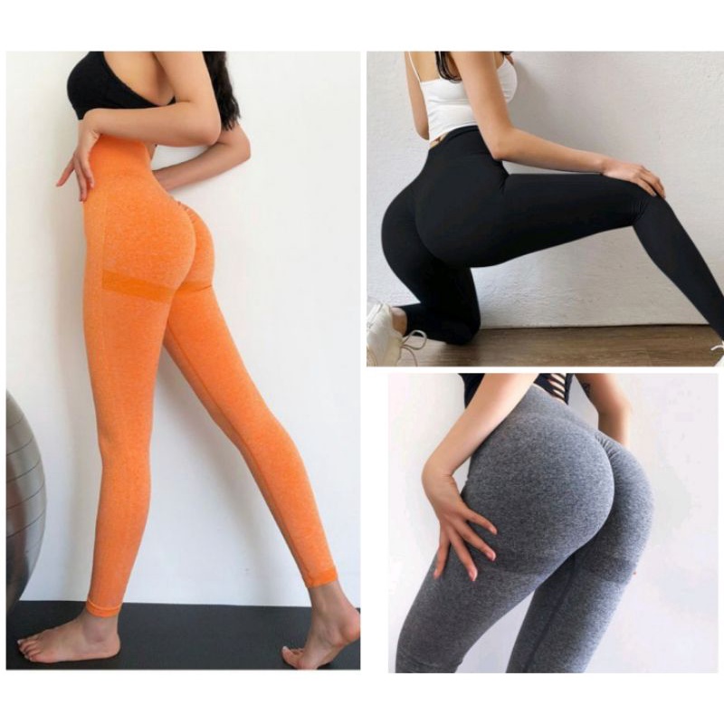 Quần tập gym yoga legging chun mông cạp cao tôn dáng siêu đẹp (dệt kim)