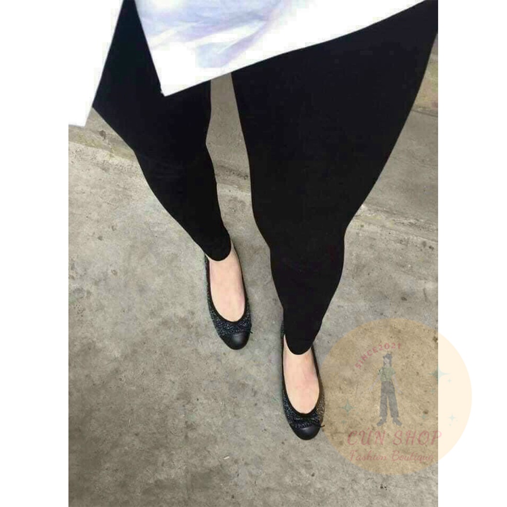 Quần legging nữ cạp cao dáng ôm co giãn phong cách Hàn Quốc - Cún Shop