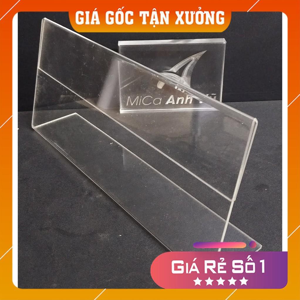 [Giá Gốc Tận Xưởng] Bộ 5 Kệ mica chữ L cỡ 15x8 cm ( kệ chức danh)