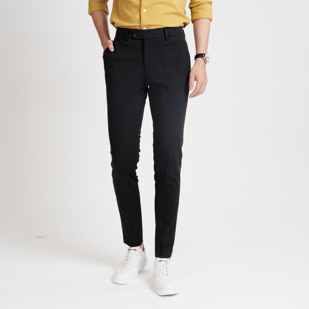 Quần Âu Nam KRIK Dáng Côn Có Họa Tiết Kẻ 8055