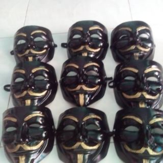 Mặt nạ Hacker đen. Hoá trang Halloween