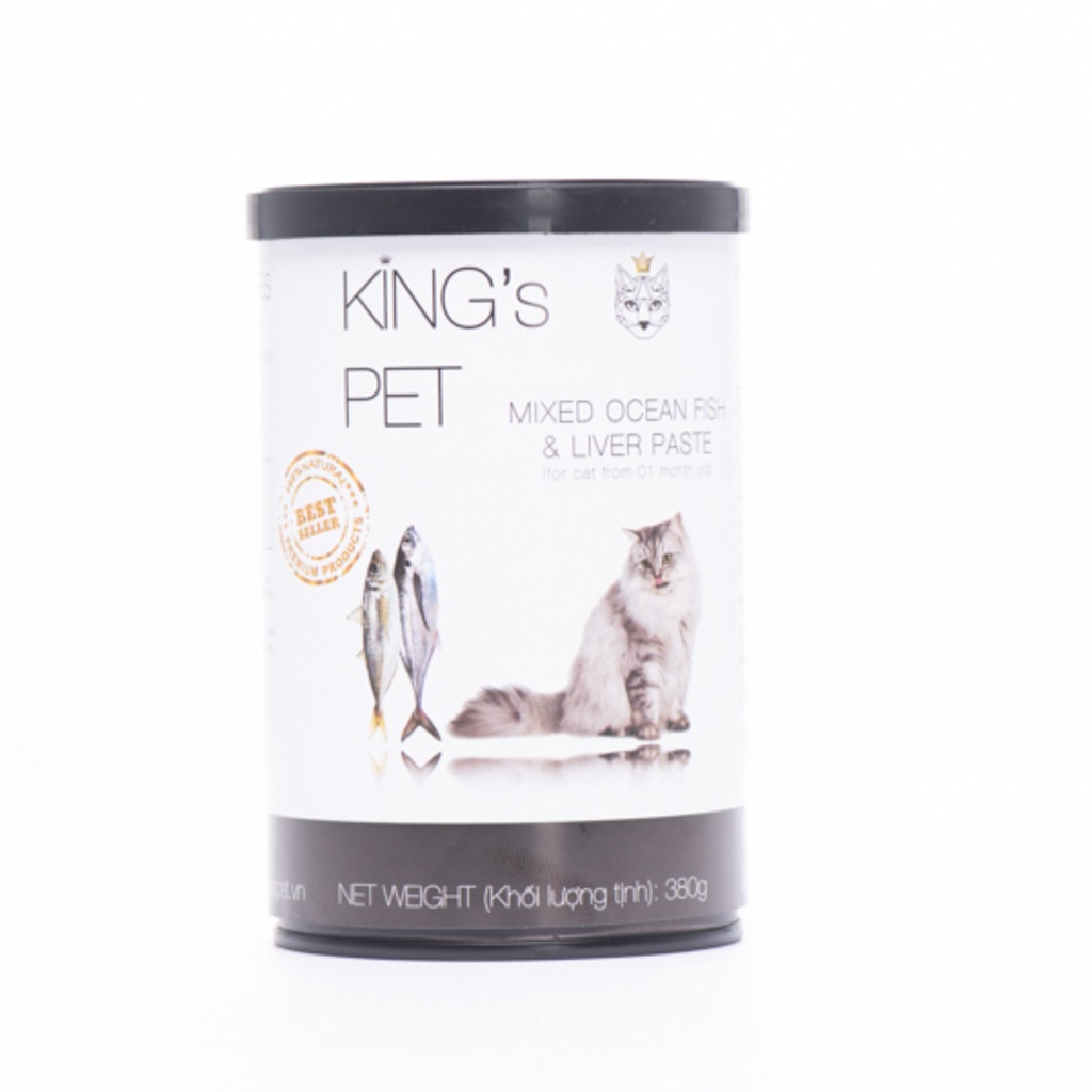 Pate hỗn hợp cho chó và mèo King’s Pet hộp 380g - PetMall