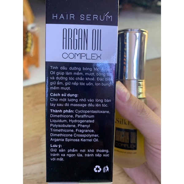Serum dưỡng bóng tóc K.Silk Plus Argan Oil Complex 60ml
