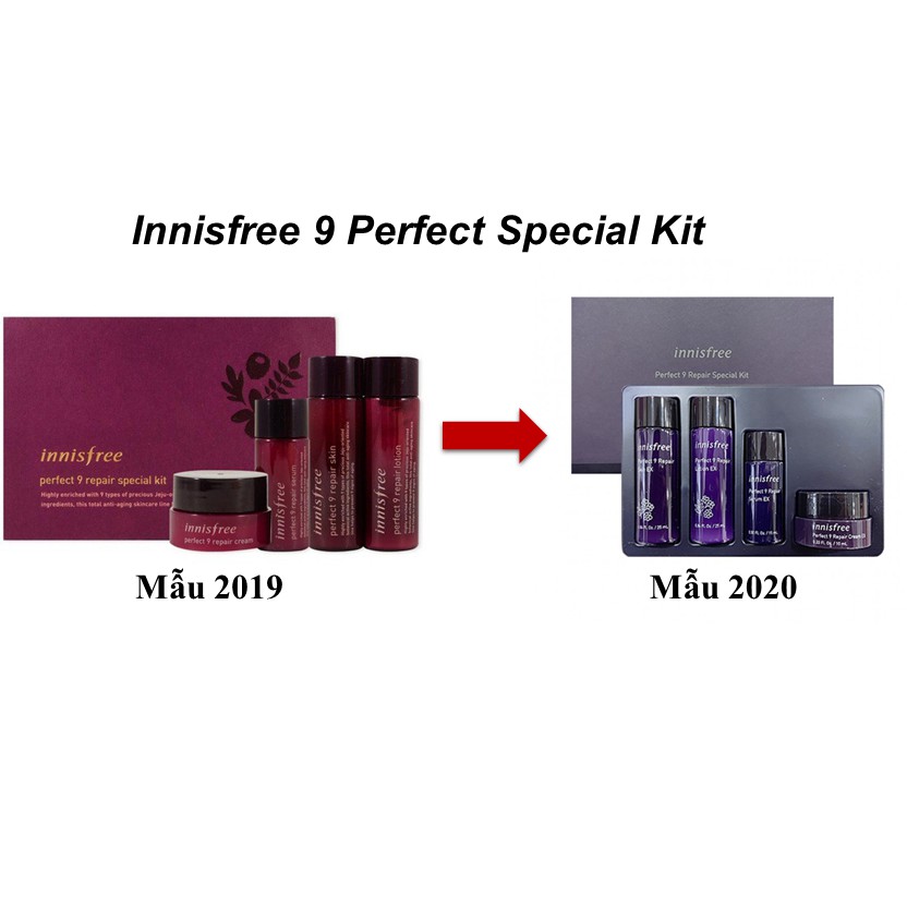 Bộ Dưỡng Dùng Thử Cao Cấp Innisfree Perfect 9 Repair Special Kit