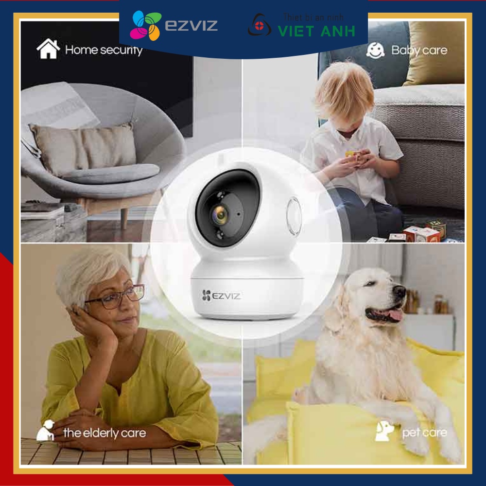 Camera Ezviz C6N 1080P 2MP - Camera Wifi Không Dây - Quay 360 Độ - Siêu Nét- Hàng Chính Hãng | BigBuy360 - bigbuy360.vn