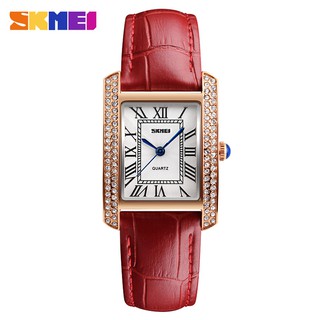 Đồng hồ nữ skmei viền vàng 1281