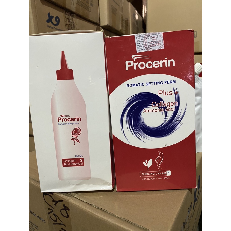 Kem Uốn nóng Procerin 500ml x2 (số 1+2) căng sóng