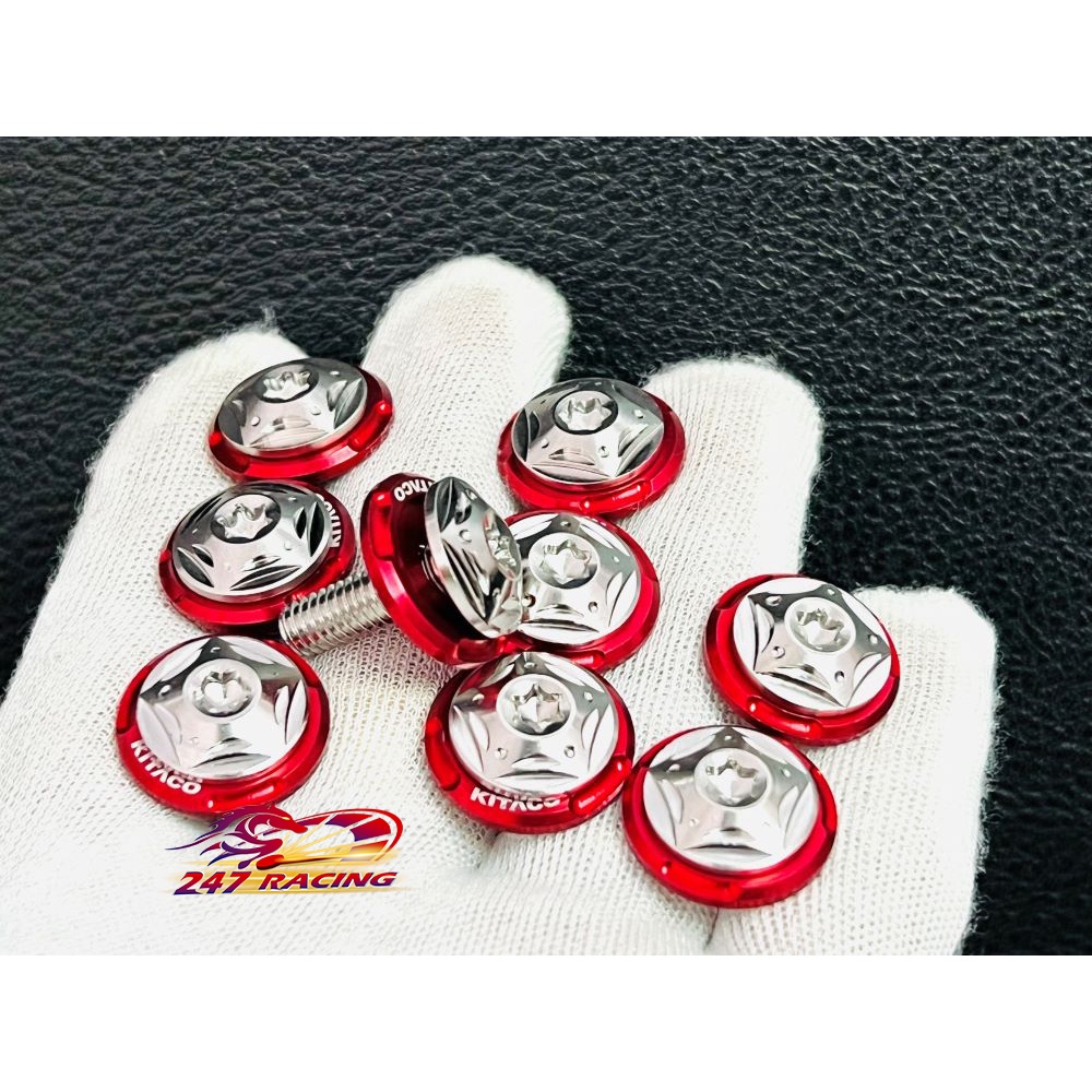 10 Con Ốc 6li20 Salaya Inox 304 tặng kèm 10 Lông Đền Nhôm 6li ĐỎ Kitaco Siêu Rẻ Đẹp