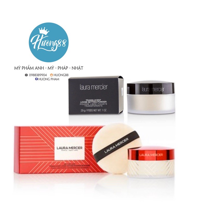 Phấn phủ bột Laura Mercier Limited kèm bông phấn