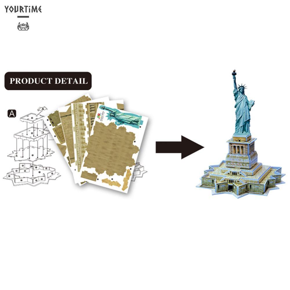 Đồ chơi Mini 3D Statue of Liberty Model Jigsaw Children Puzzle Kids Educational Toy