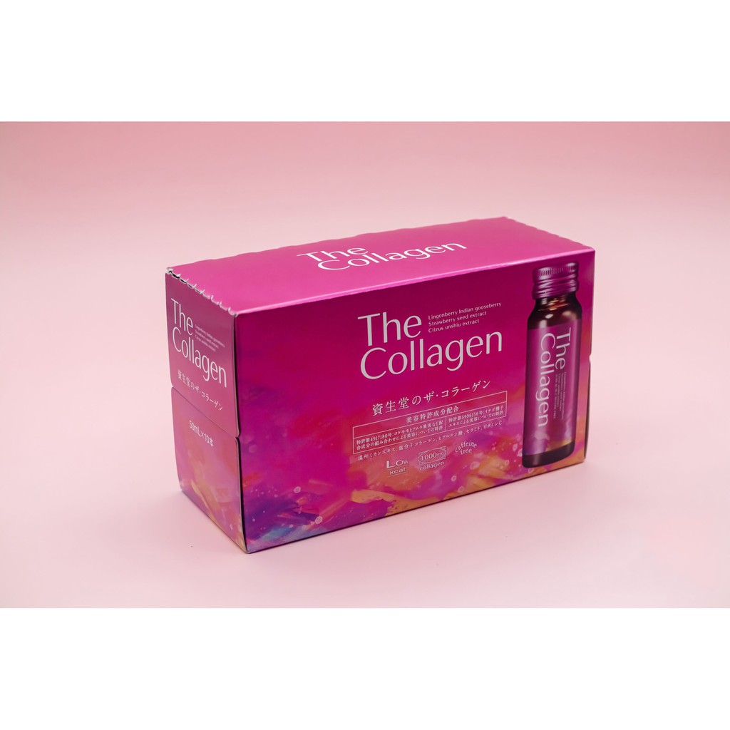 Hộp 10 lọ dạng nước The Collagen Shiseido Enriched