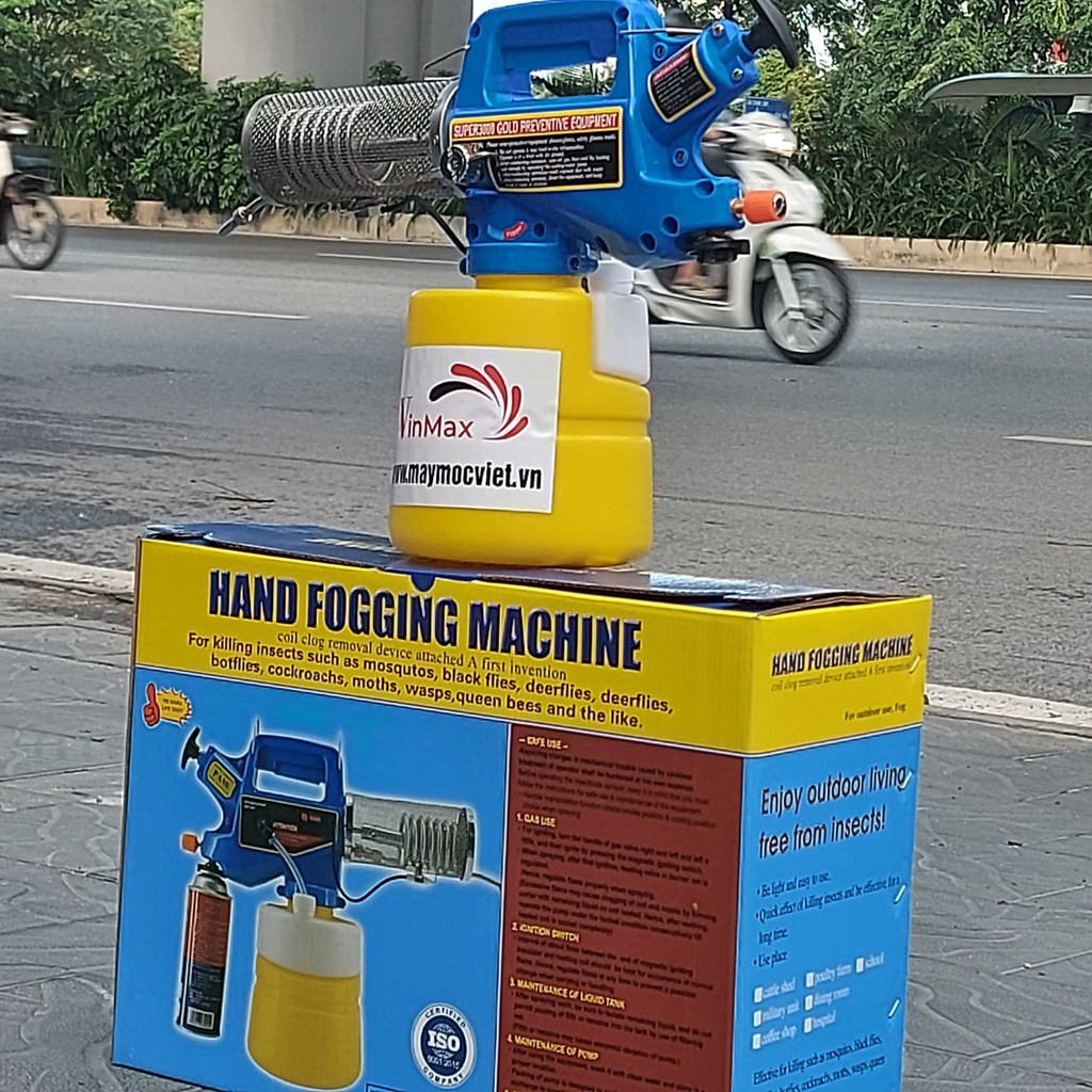 Máy phun tạo khói cho phim trường sân khấu dùng bình ga mini