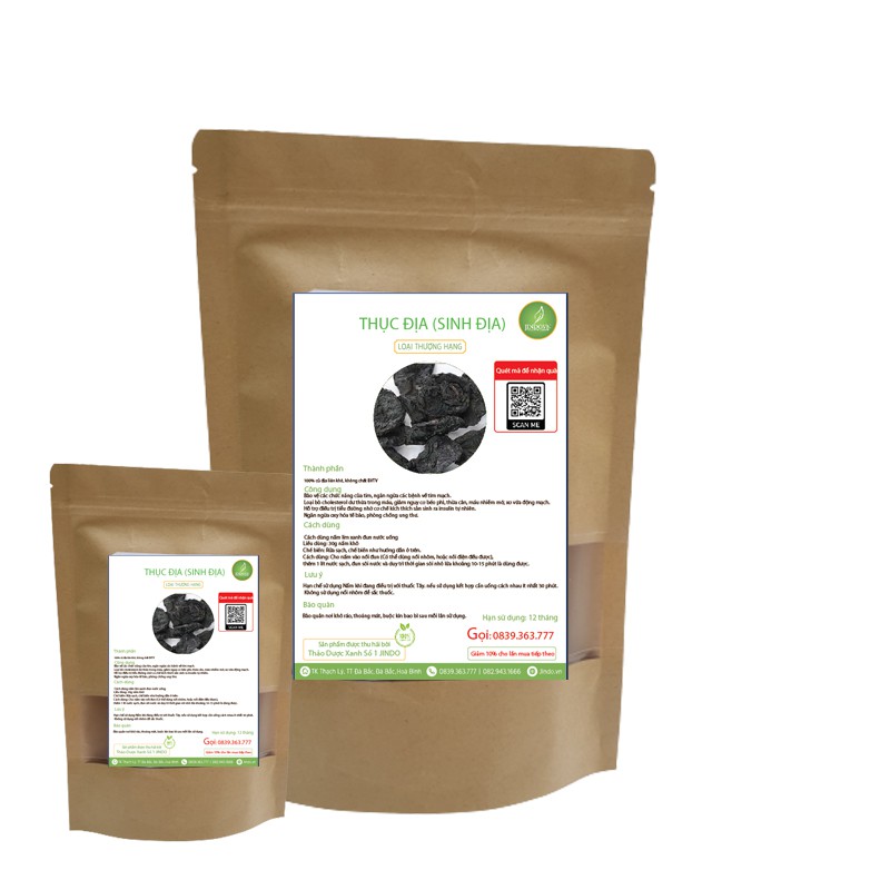 Thục địa khô thượng hạng JINDO 1kg