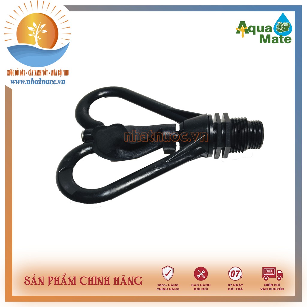 Bép (béc) phun tưới nước Aquamate  SW-1004 tưới nước tự động, ren ngoài D=12,5mm phun xoay 360 độ