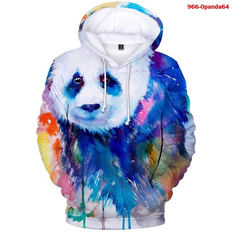 Mới Áo Hoodie In Hình Gấu Trúc 3d Sáng Tạo Cho Nam