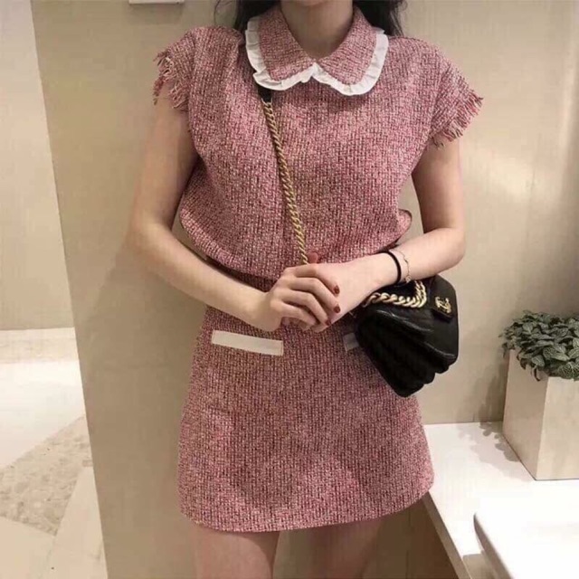 SET DẠ TWEED. HÀNG QCCC kute hột me