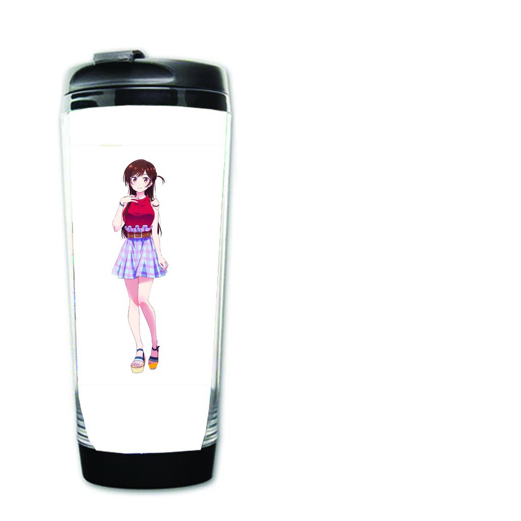 Bình nhựa đựng nước in hình Kanojo Okarishimasu DỊCH VỤ THUÊ BẠN GÁI nhiều mẫu anime chibi tiện lợi dễ thương xinh xắn