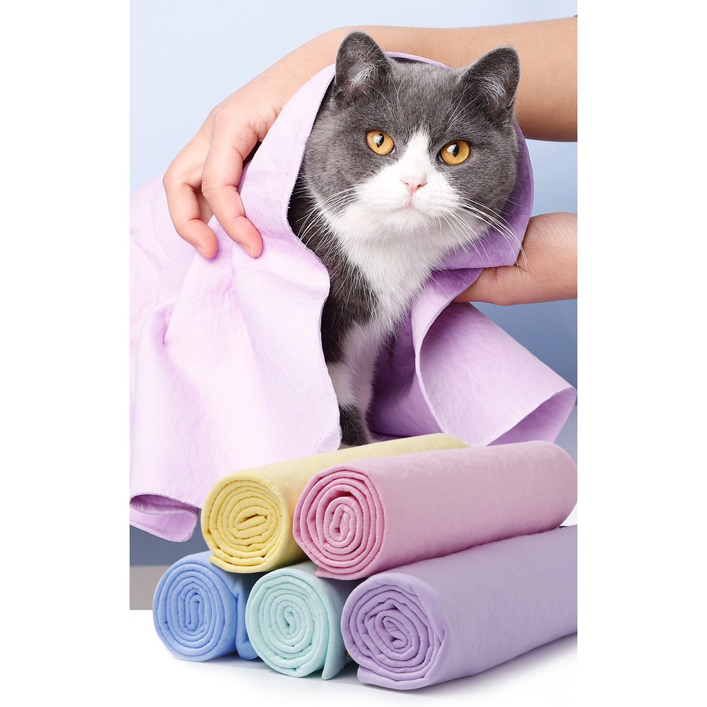 [Mã PET50K giảm Giảm 10% - Tối đa 50K đơn từ 250K] Khăn tắm cho chó mèo siêu thấm hút