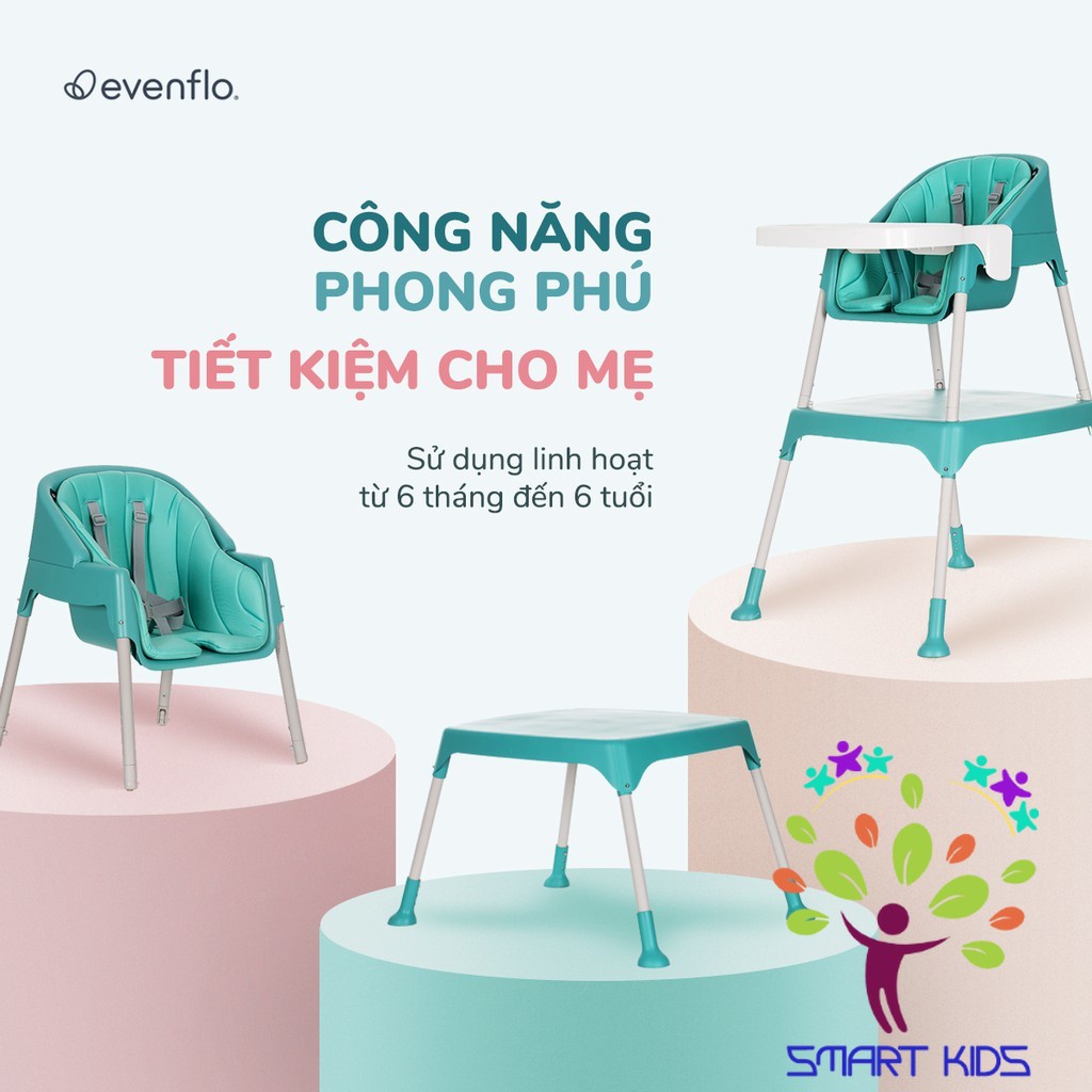 Ghế ăn dặm Evenflo Amuse Trilo 3-in-1