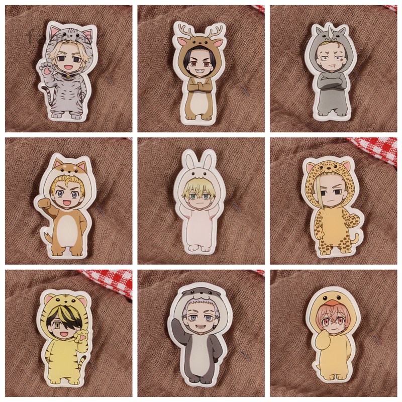 Huy hiệu cài áo bằng acrylic hình nhân vật hoạt hình Anime Tokyo Revengers