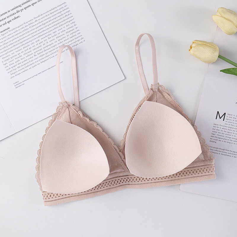 Áo Lót Nữ Không Gọng Ren Cao Cấp Nâng Ngực - Áo Bra Ren Hoa nâng vòng một gợi cảm sexy mẫu 7338 | BigBuy360 - bigbuy360.vn