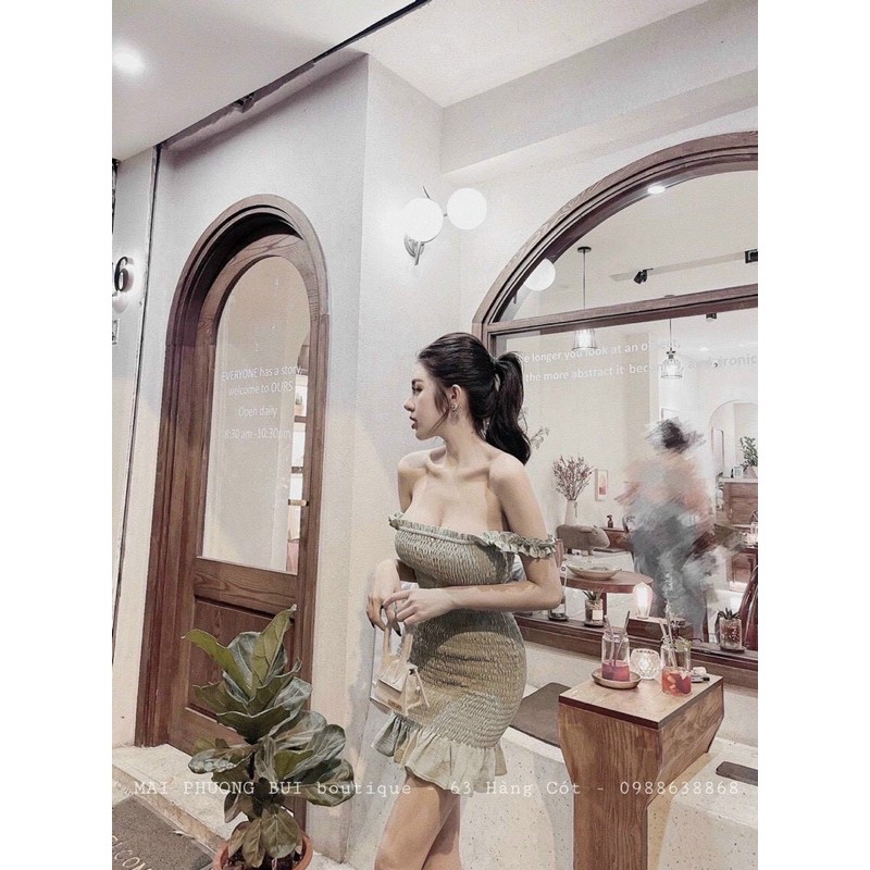 VÁY BODY CHẠY CHỈ CHUN 2 DÂY PHA BÈO | BigBuy360 - bigbuy360.vn