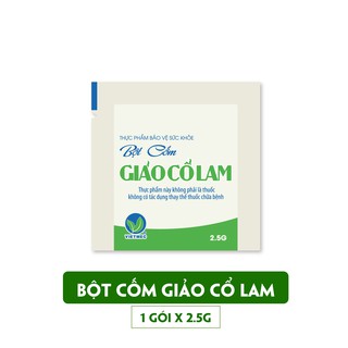 Gói lẻ Trà Thảo Dược Bột Cốm Giảo Cổ Lam - Hỗ Trợ Giảm Mỡ Máu, Giảm Đường và Cholesterol Trong Máu