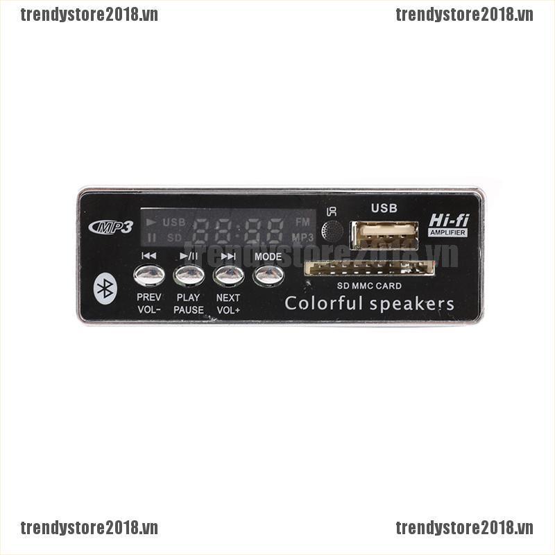 TREND BT SD USB FM Aux Radio MP3 Player Integrated Car USB Bluetooth MP3 Decoder Board
