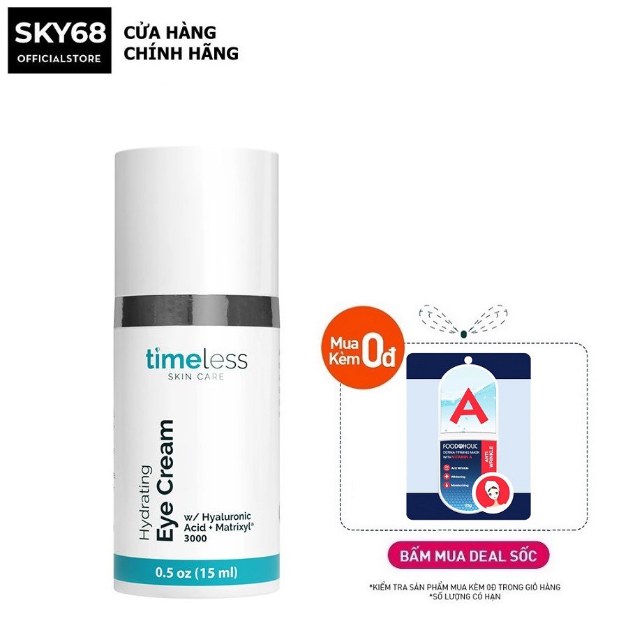 Kem Dưỡng Ẩm, Chống Lão Hóa Da Vùng Mắt Timeless Hydrating Eye Cream 15ml