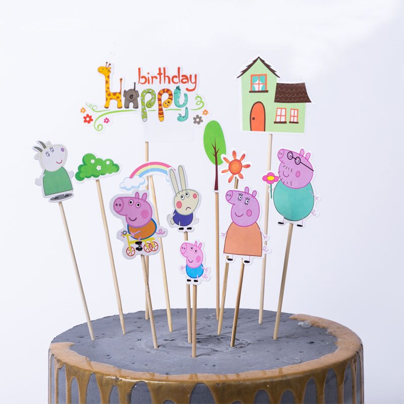 Phụ Kiện Trang Trí Bánh Kem Sinh Nhật Hình Hoạt Hình Disney/Sophia/Frozen/Marvel