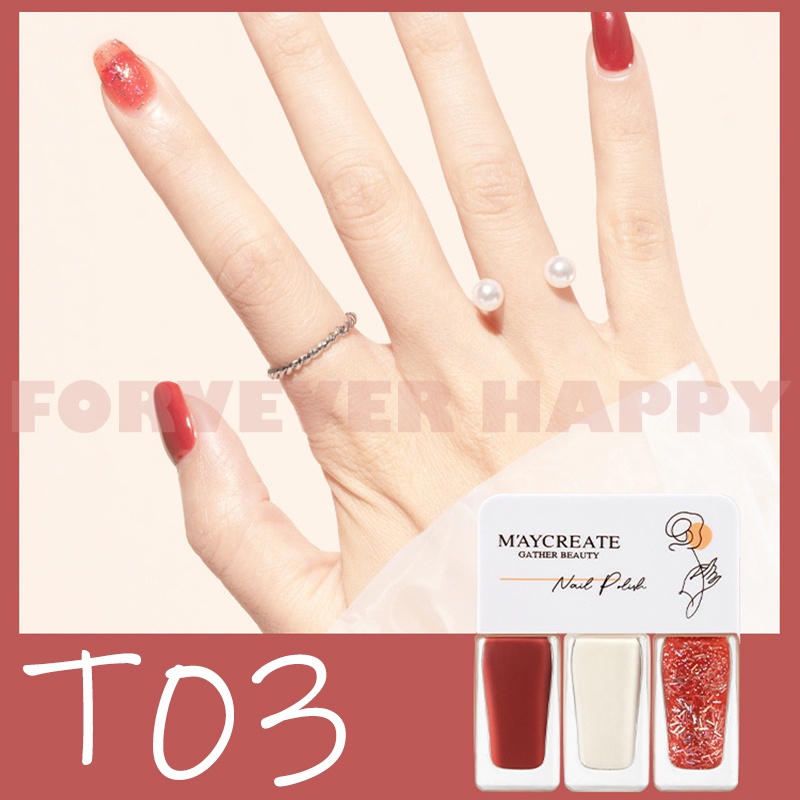 Gel Sơn Móng Tay 3 Trong 1 Nhanh Khô Không Có Đèn 4g*3 3 Trong 1