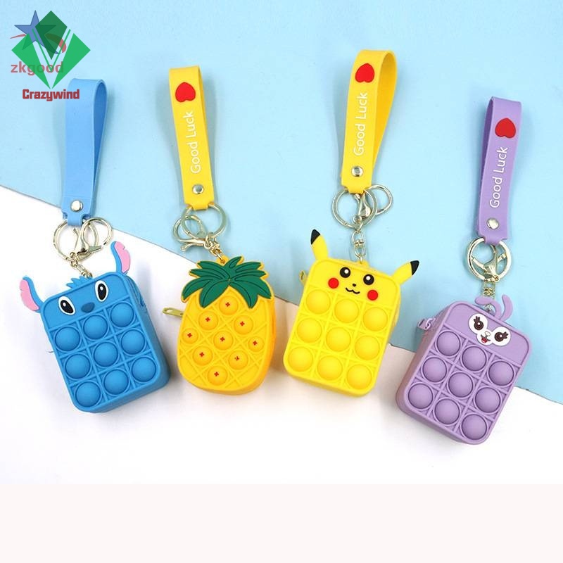Túi pop it đeo chéo phiên bản giải tỏa căng thẳng cho bé 10x12cm, có quà tặng xinh yêu