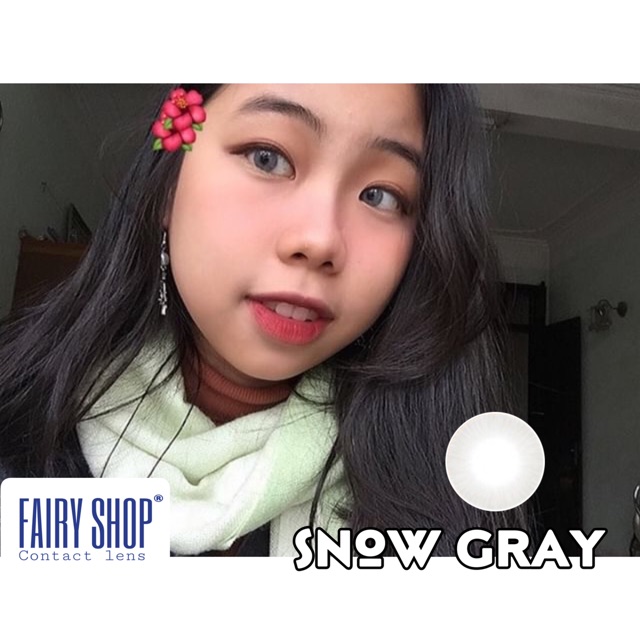 Kính Áp tròng SNOW GRAY 14.0 - Kính Áp Tròng FAIRY SHOP CONTACT LENS độ 0 đến 6