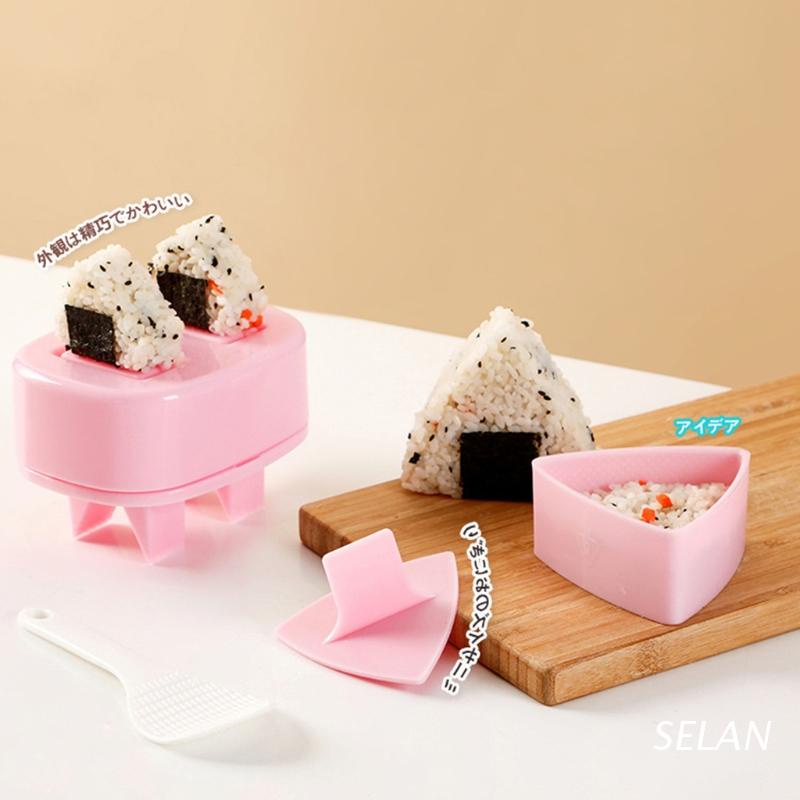 Khuôn tam giác làm cơm nắm sushi DIY tiện dụng