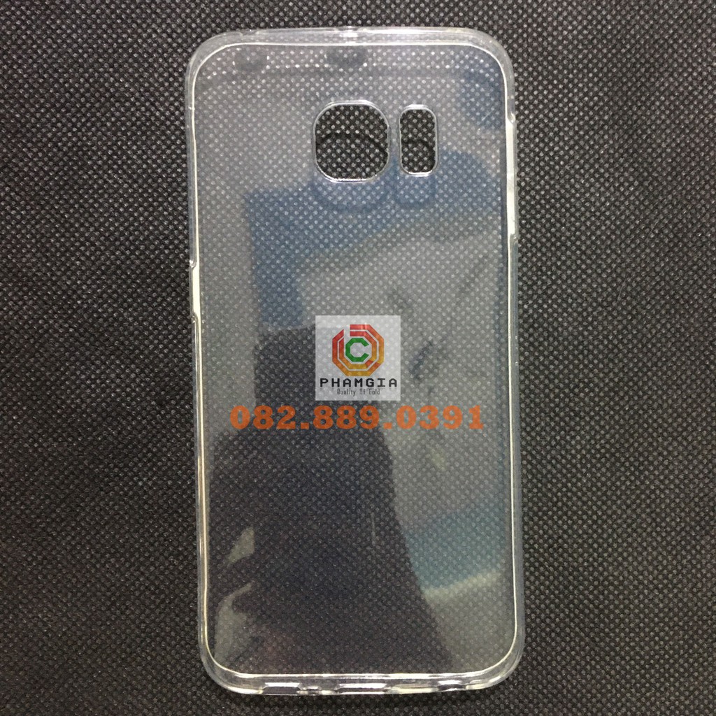 Ốp lưng SamSung S7 Edge loại chống sốc và loại dẻo trong có viền gồ bảo vệ cam bền đẹp