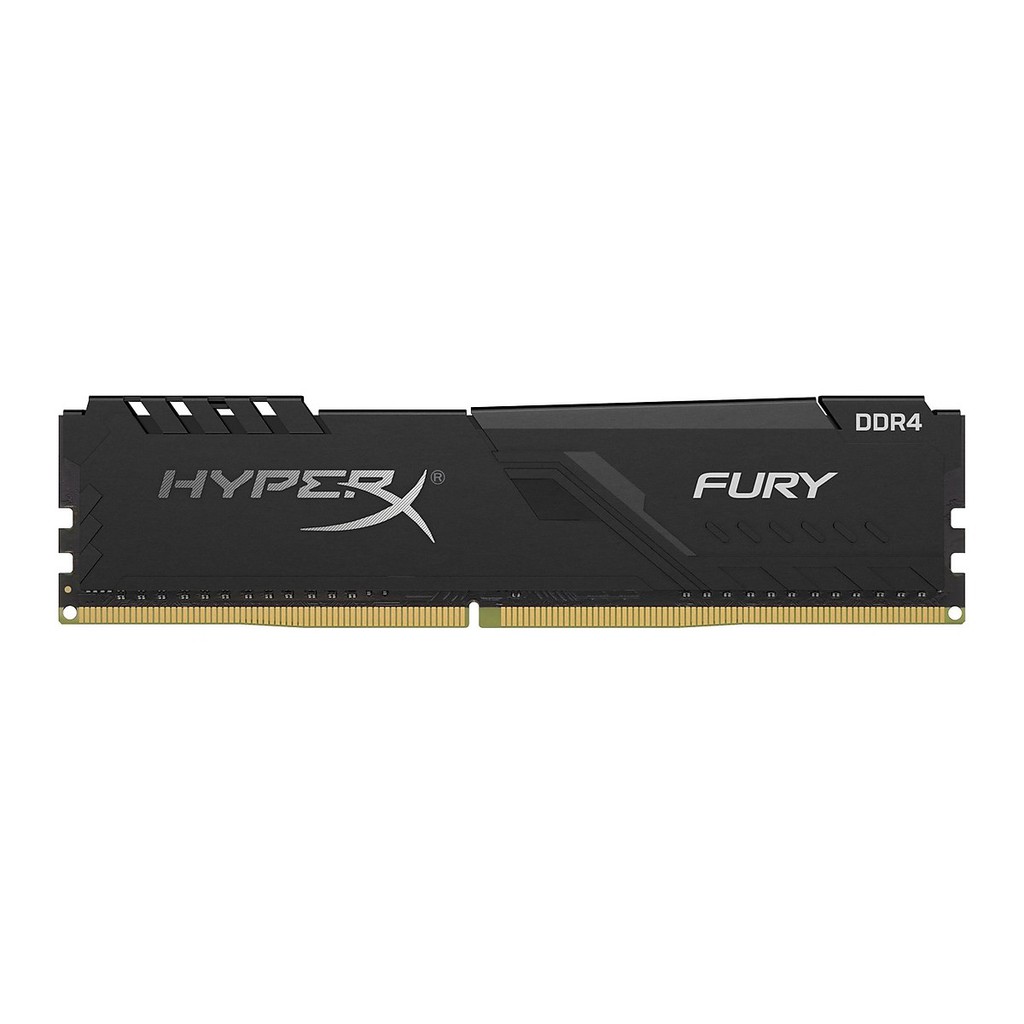 Ram cho máy tính Kingston HyperX Fury Black 4GB (1x4GB) có tản nhiệt DDR4  - Hàng Chính Hãng BH 36 tháng