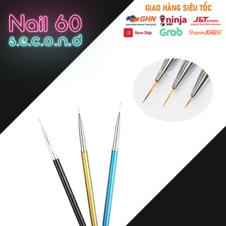 Bộ cọ nét 3 cây vẽ trang trí móng tay nét vẽ nghệ thuật