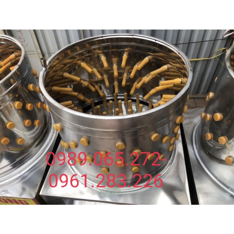 Máy vặt lông gà inox phi 50