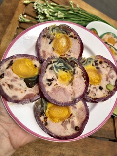Jambon da bao trứng muối trứng bắc thảo
