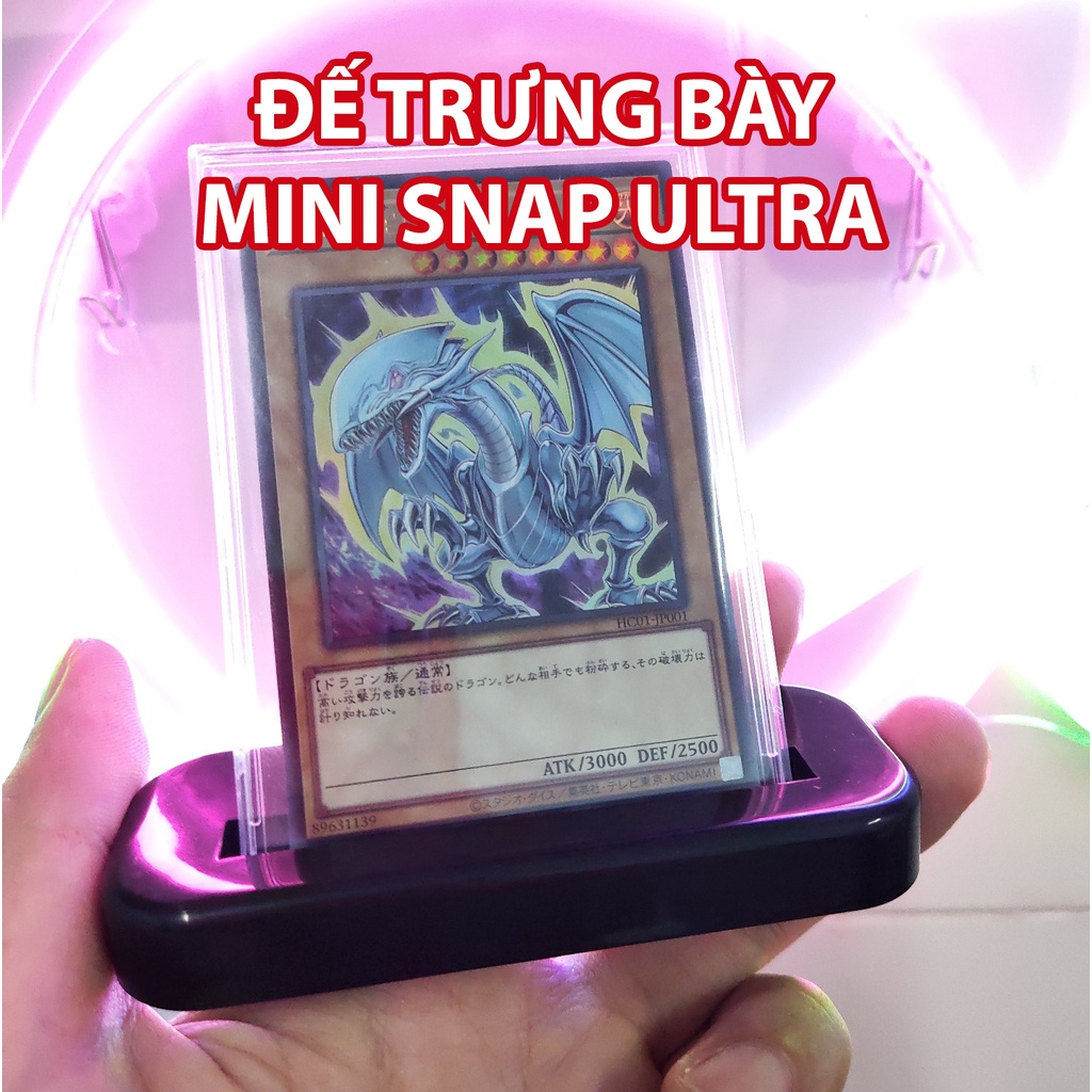 DEAL SỐC One Touch Mini Snap Ultra Chống UV Hộp Bảo Vệ Thẻ Bài Yugioh Pokemon Digimon Dragon Ball Card Bo Góc Idol