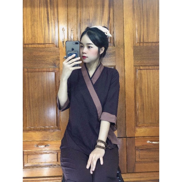 Bộ nữ kate cột nơ