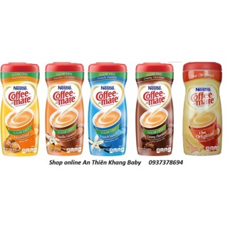 Bột kem sữa coffee mate có vịsugar free dạng hộp