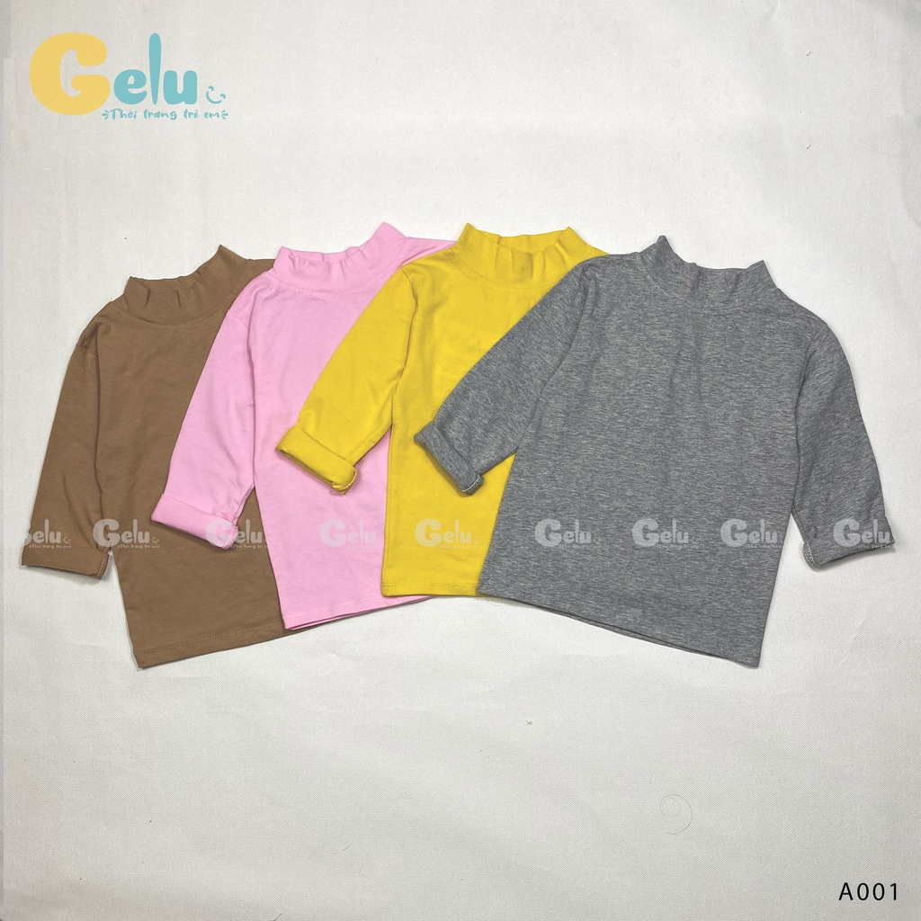 Áo giữ nhiệt cho bé GELU KIDS cotton dài tay co giãn tốt cho bé từ 9-23kg-GLA001