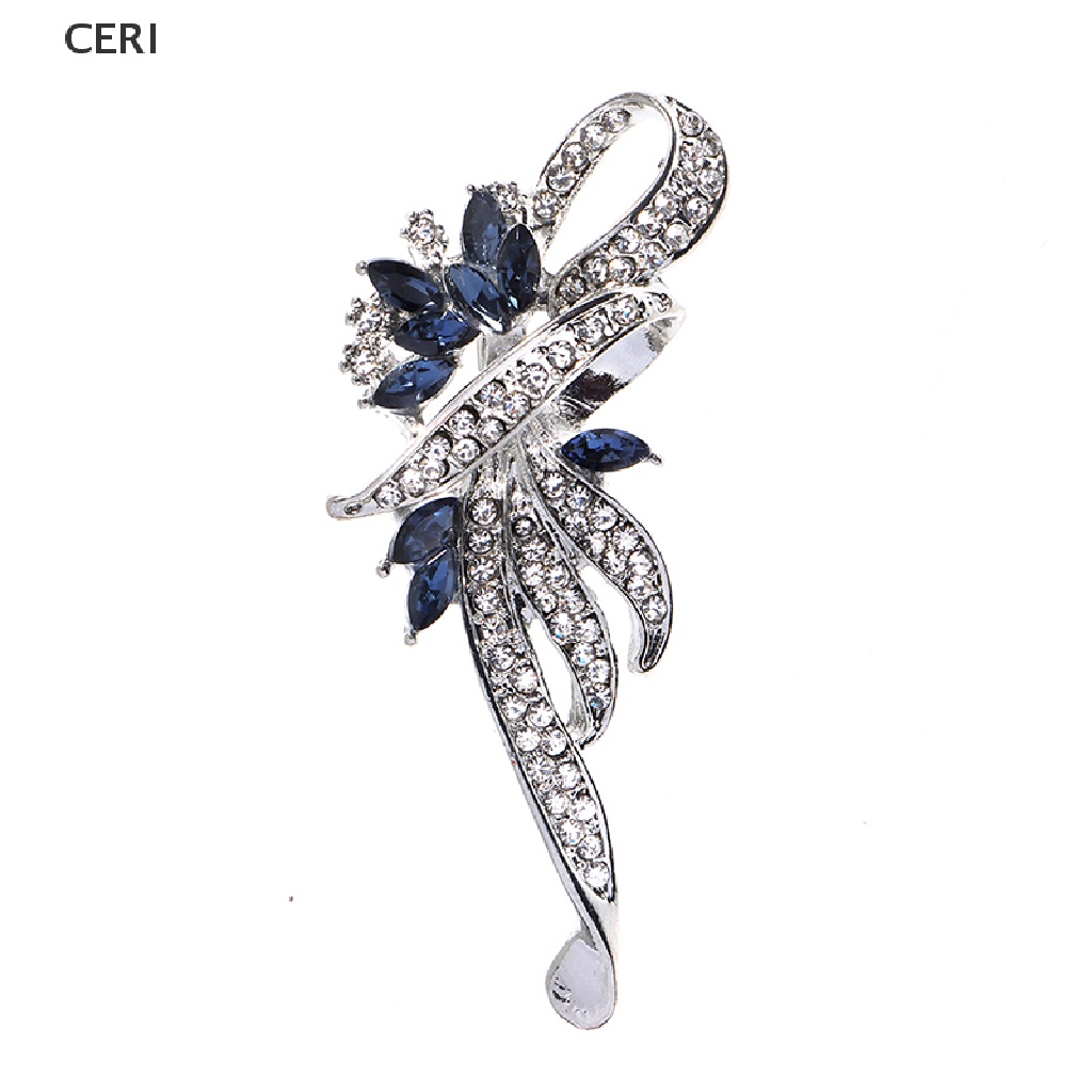 CE 1Pc Elegant Woman Crystal Brooches Pins Fashion Jewelry Clothes Accessories Gift RI