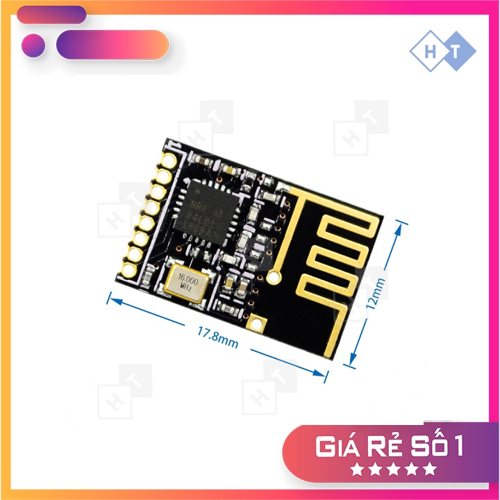 Module thu phát RF NRF24L01 2.4Ghz kết hợp với vi điều khiển truyền nhận dữ liệu điều khiển thiết bị